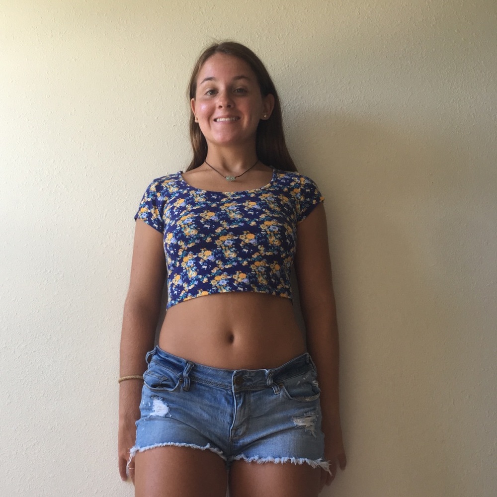 Floral crop top